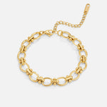 Hushmode - Gold Link Chain Bracelet 1