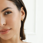 Hushmode - Gold Star Hoop Earrings 2