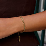 Hushmode - Gold Swirl Link Chain Bracelet 2