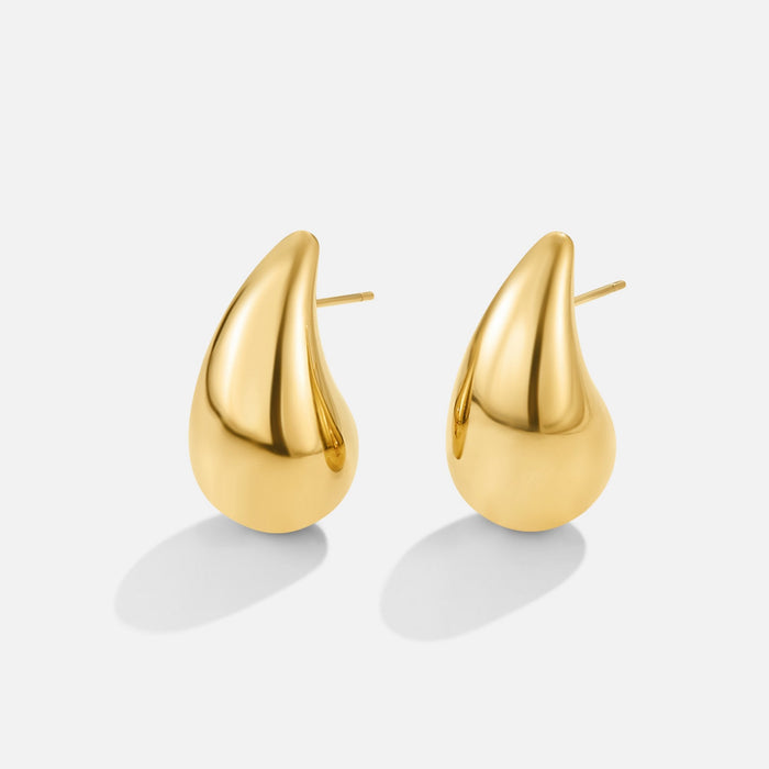 Hushmode -  Gold Teardrop Earrings