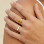 Hushmode - Gold Wave Ring 3