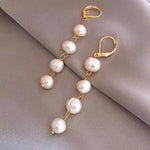 Hushmode - Golden Freshwater Pearl Earrings 5