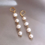 Hushmode - Golden Freshwater Pearl Earrings 6