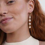 Hushmode - Golden Freshwater Pearl Earrings 2