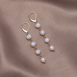 Hushmode - Golden Freshwater Pearl Earrings 7