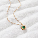 Hushmode - Green Crystal Athena Necklace 5