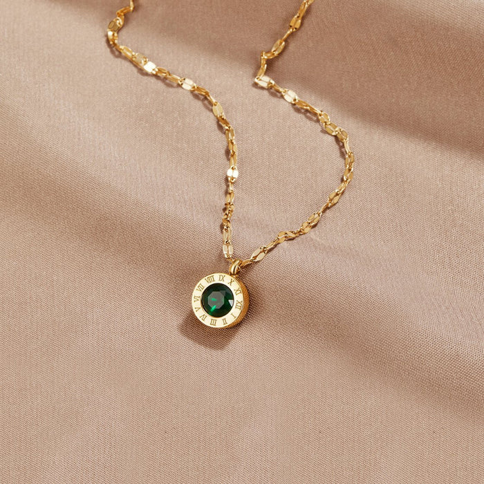 Hushmode - Green Crystal Athena Necklace