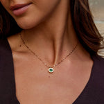 Hushmode - Green Crystal Athena Necklace 2