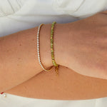 Hushmode - Green Peridot Bead Bracelet 2