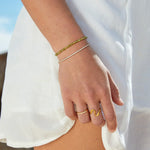 Hushmode - Green Peridot Bead Bracelet 5