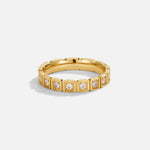 Hushmode - Gold Crystal Ring 1