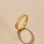 Hushmode - Gold Crystal Ring 3