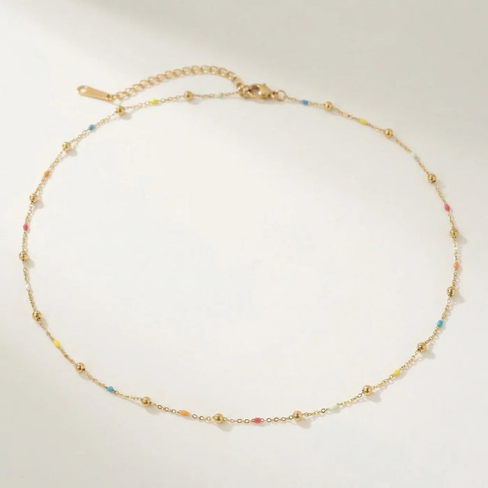Hushmode - Coloured bead necklace