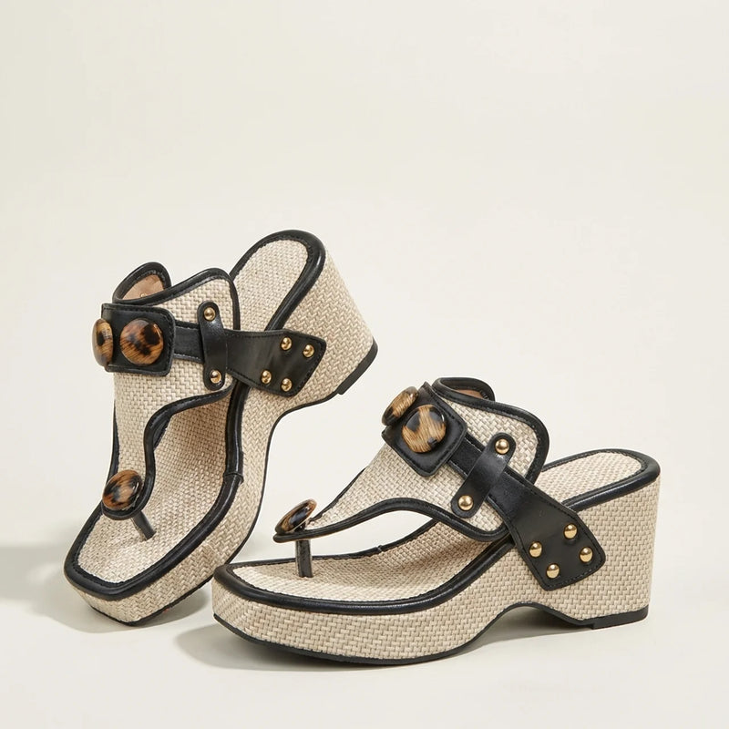Hushmode - Retro Block Heel Sandal - afbeelding 1