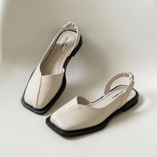Hushmode - Square Toe Slip-On Flats