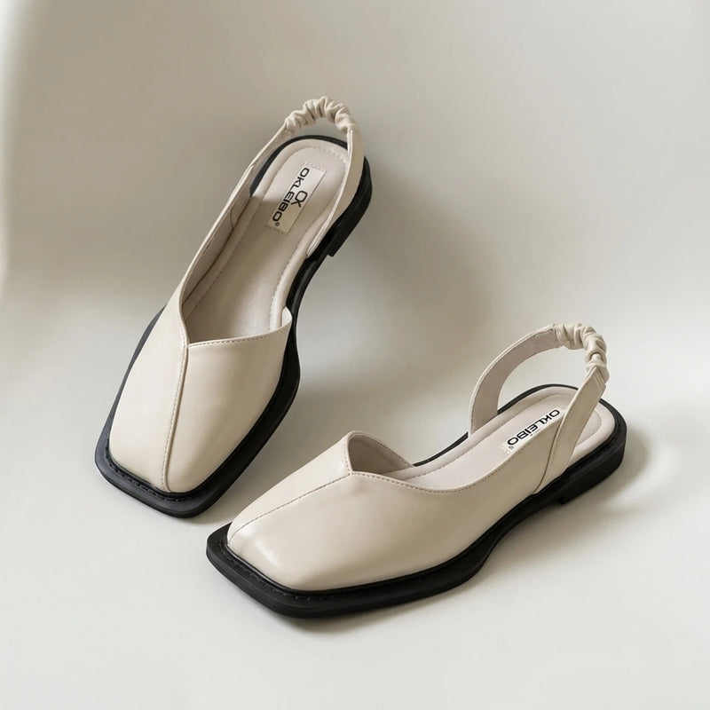 Hushmode - Square Toe Slip-On Flats - afbeelding 1