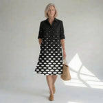 Hushmode - Polka Dot Midi Shirt Dress 3