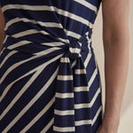 Hushmode - Navy Stripe Maxi Dress 4