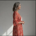 Hushmode - V-neck long dress 3
