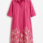 Hushmode - Botanical Midi Shirt Dress 3