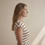 Hushmode - Ivory Stripe Maxi Dress 4