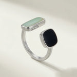 Hushmode - Aquamarine Wrap Silver Ring 1