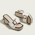 Hushmode - Buckle slide Sandals 1