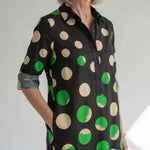 Hushmode - Polka Dot Midi Shirt Dress 3