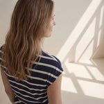 Hushmode - Navy Stripe Maxi Dress 3