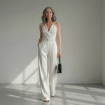 Hushmode - Sculpted V-Neck Jumpsuit 1