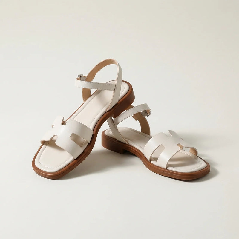 Hushmode - Elegant Low Block Heel Sandals - afbeelding 1