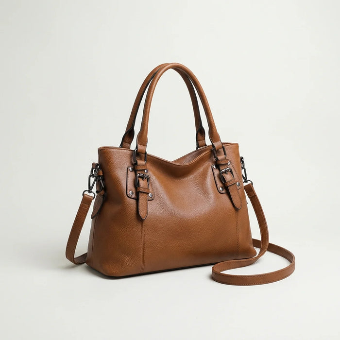 Hushmode - Structured Leather Shoulder Bag