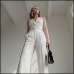 Hushmode - Sculpted V-Neck Jumpsuit 4