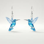 Hushmode - Acrylic hummingbird earrings 1
