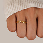 Hushmode - Infinity Twist Ring 2