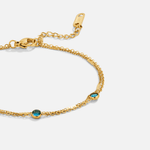 Hushmode - Layered Blue Athena Crystal Bracelet 3