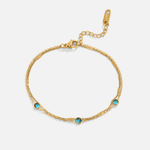Hushmode - Layered Blue Athena Crystal Bracelet 1