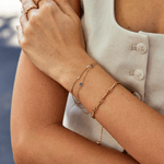 Hushmode - Layered Blue Athena Crystal Bracelet 2