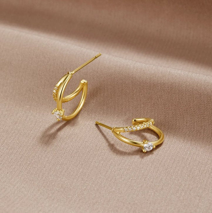 Hushmode - Layered Crystal Hoops