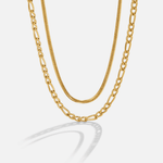 Hushmode - Layered Figaro Chain Necklace 4