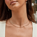 Hushmode - Layered Figaro Chain Necklace 2