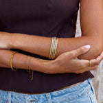 Hushmode - Layered Leaf Bangle 6