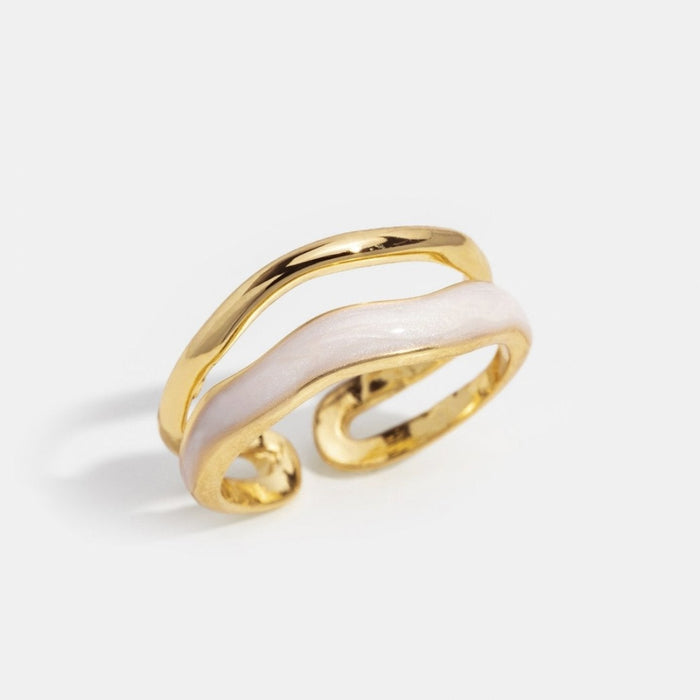Hushmode - Layered Sahara Gold Ring