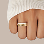 Hushmode - Layered Sahara Gold Ring 5