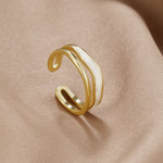 Hushmode - Layered Sahara Gold Ring 6