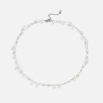 Hushmode - Layered Silver Tori Pearl Necklace 2