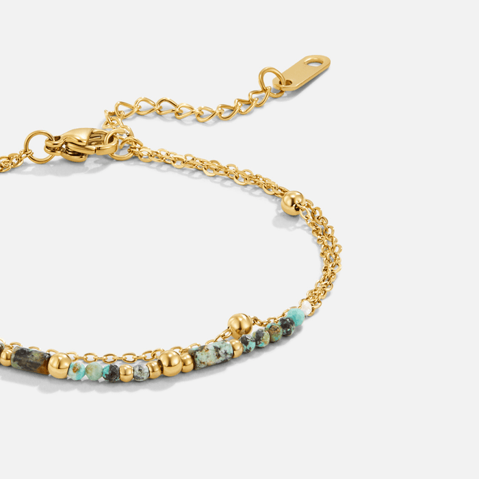 Hushmode - Layered Stone Beads Bracelet