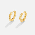 Hushmode - Gold Twist Earrings 1