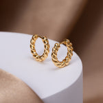 Hushmode - Gold Twist Earrings 6