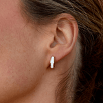 Hushmode - White Hoop Earrings 2